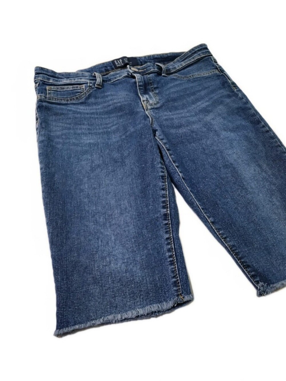 GAP Favorite Jegging Denim Bermuda Shorts Size 8/29 Stretch Jean Shorts Blue